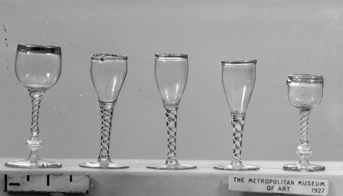 Miniature goblet, Glass, German 
