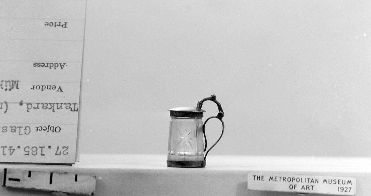 Miniature tankard, Glass, German 