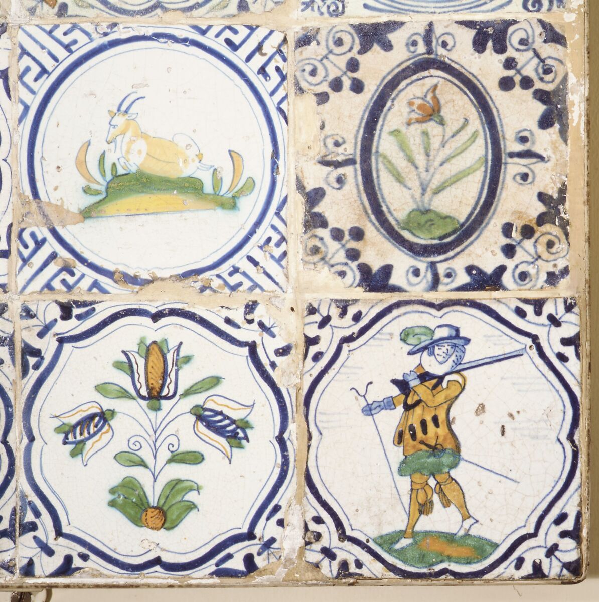 Tile, Tin-glazed earthenware, Dutch