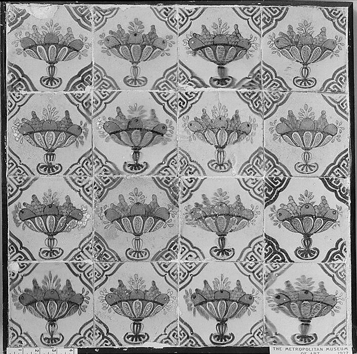 Tiles, Tin-glazed earthenware, Dutch 