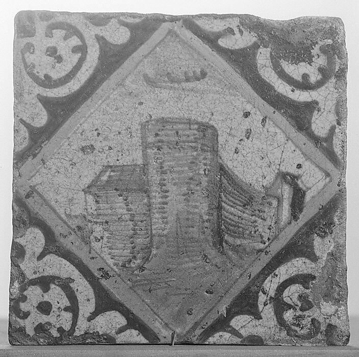 Tile, Tin-glazed earthenware, Dutch 