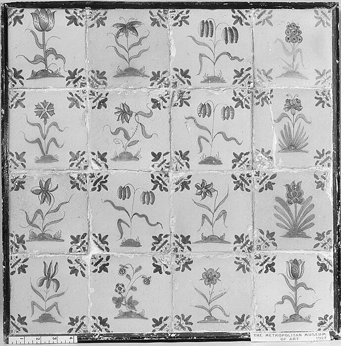 Tiles, Tin-glazed earthenware, Dutch