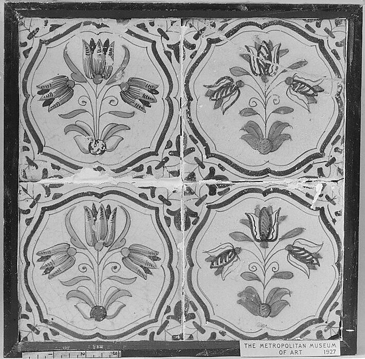 Tile, Tin-glazed earthenware, Dutch