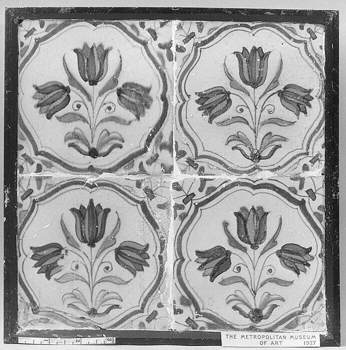 Tile, Tin-glazed earthenware, Dutch