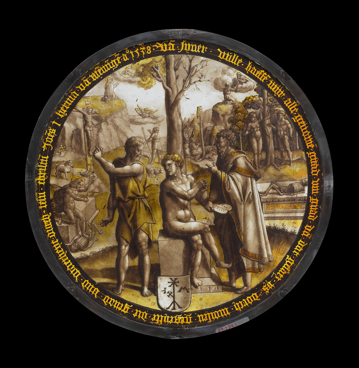 The New and the Old Dispensations, Stained glass, German, Cologne