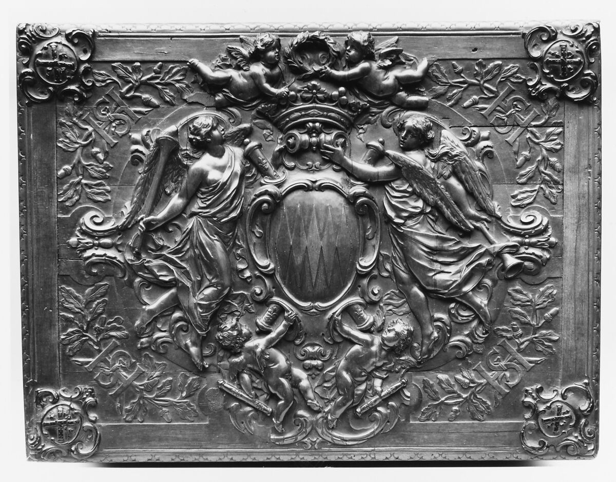 Box, Walnut, ebony, French