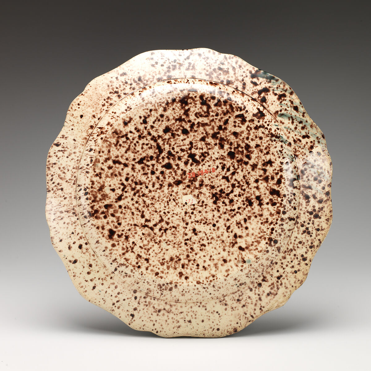 Plate, Style of Whieldon type, Earthenware, probably British, Staffordshire