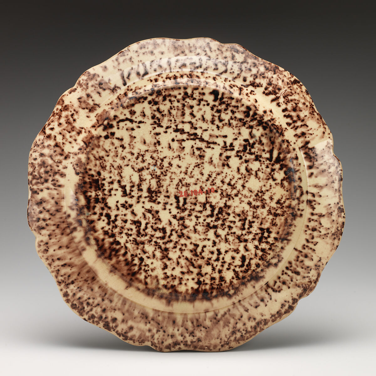 Plate, Style of Whieldon type, Earthenware, probably British, Staffordshire