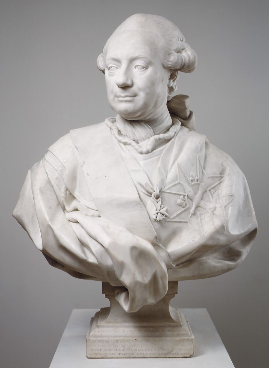 Louis Nicolas Victor de Félix, Comte du Muy and Marshal of France (1711–1775), Jean Jacques Caffiéri (French, Paris 1725–1792 Paris), Marble, French, Paris 