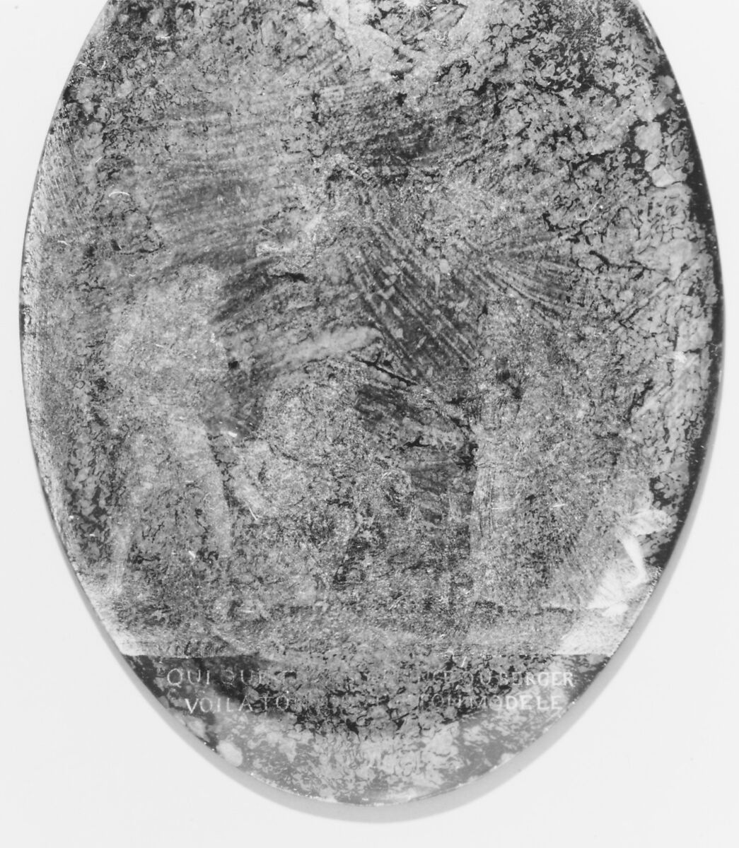 Pendant, Glass and silver, French, Paris