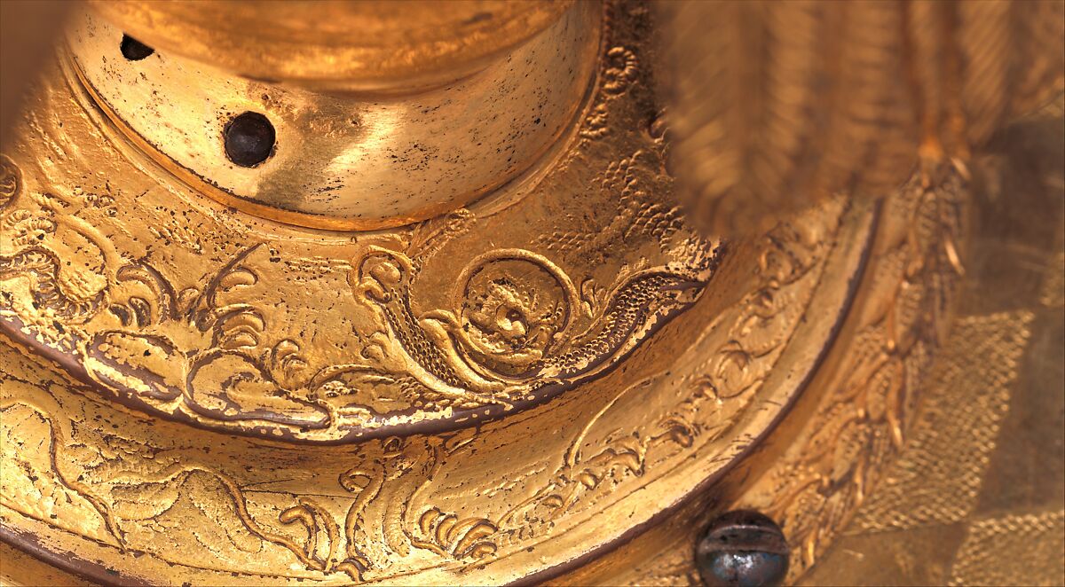 Automaton clock in the form of an eagle, Case: gilded brass on base of ebony and ebony veneered on fruitwood; Movement: brass and iron, German, Augsburg