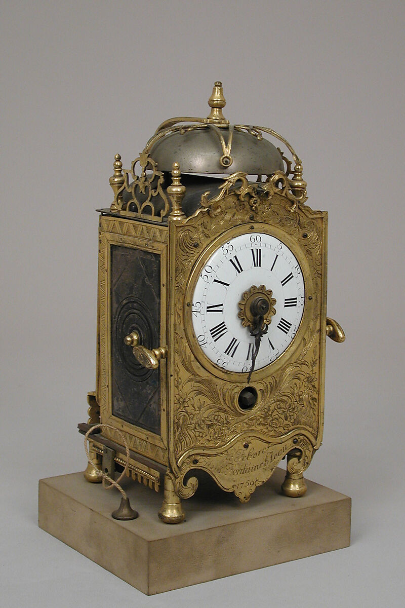 Clock, Clockmaker: Le Febvre, Fils (active Fontainebleau, ca. 1759), Brass gilt, French, Fontainebleau
