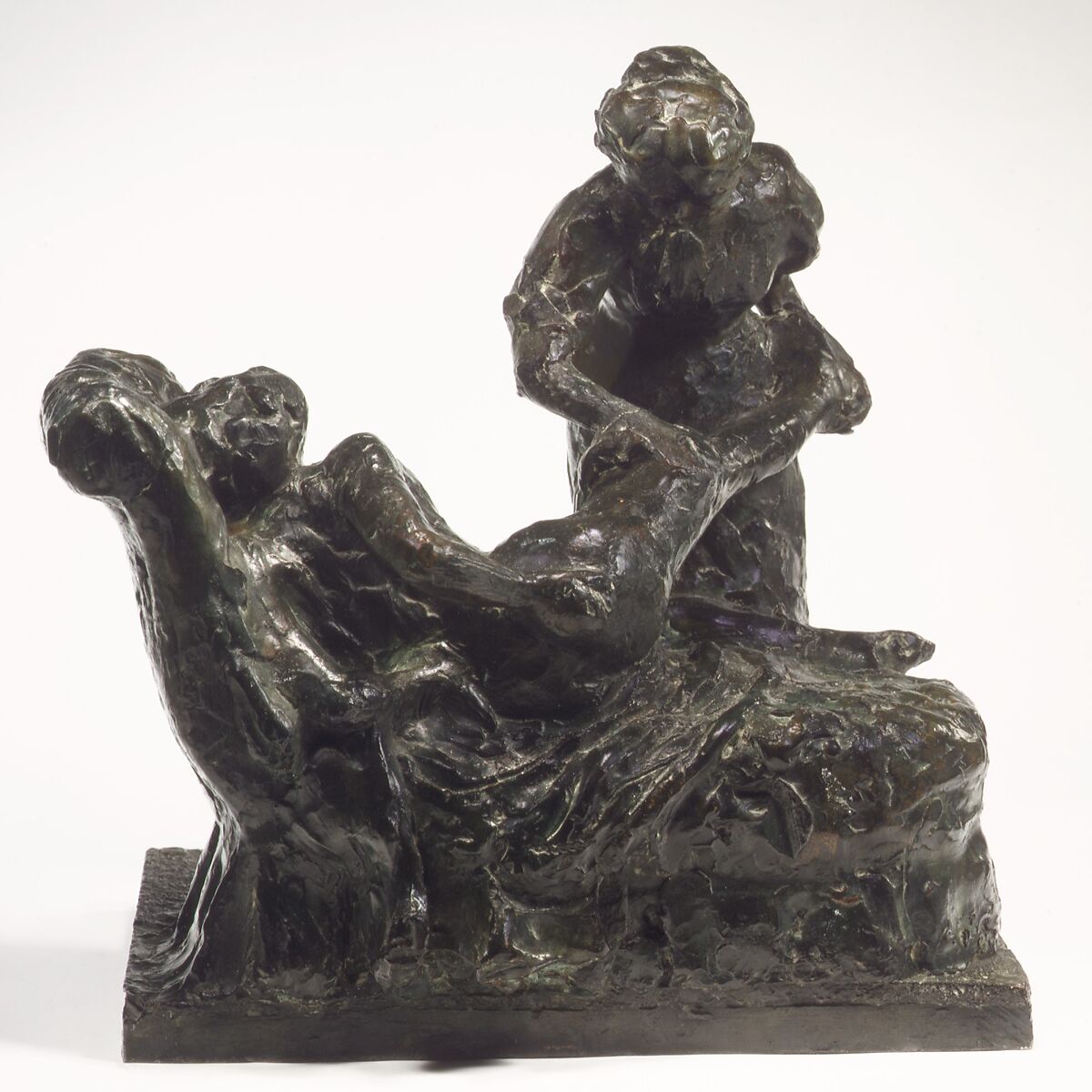 La Masseuse, Edgar Degas (French, Paris 1834–1917 Paris), Bronze, French 