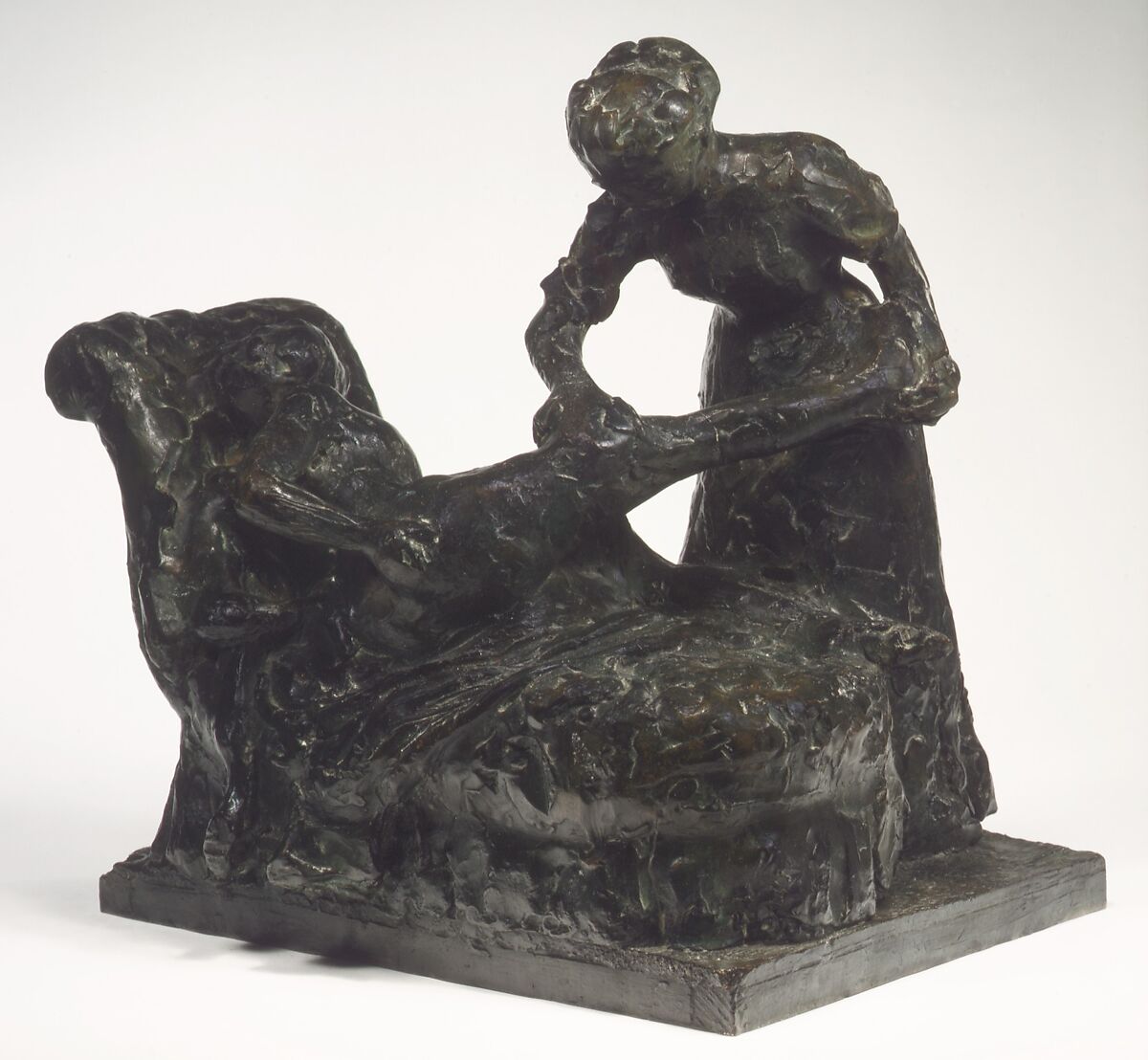 La Masseuse, Edgar Degas (French, Paris 1834–1917 Paris), Bronze, French