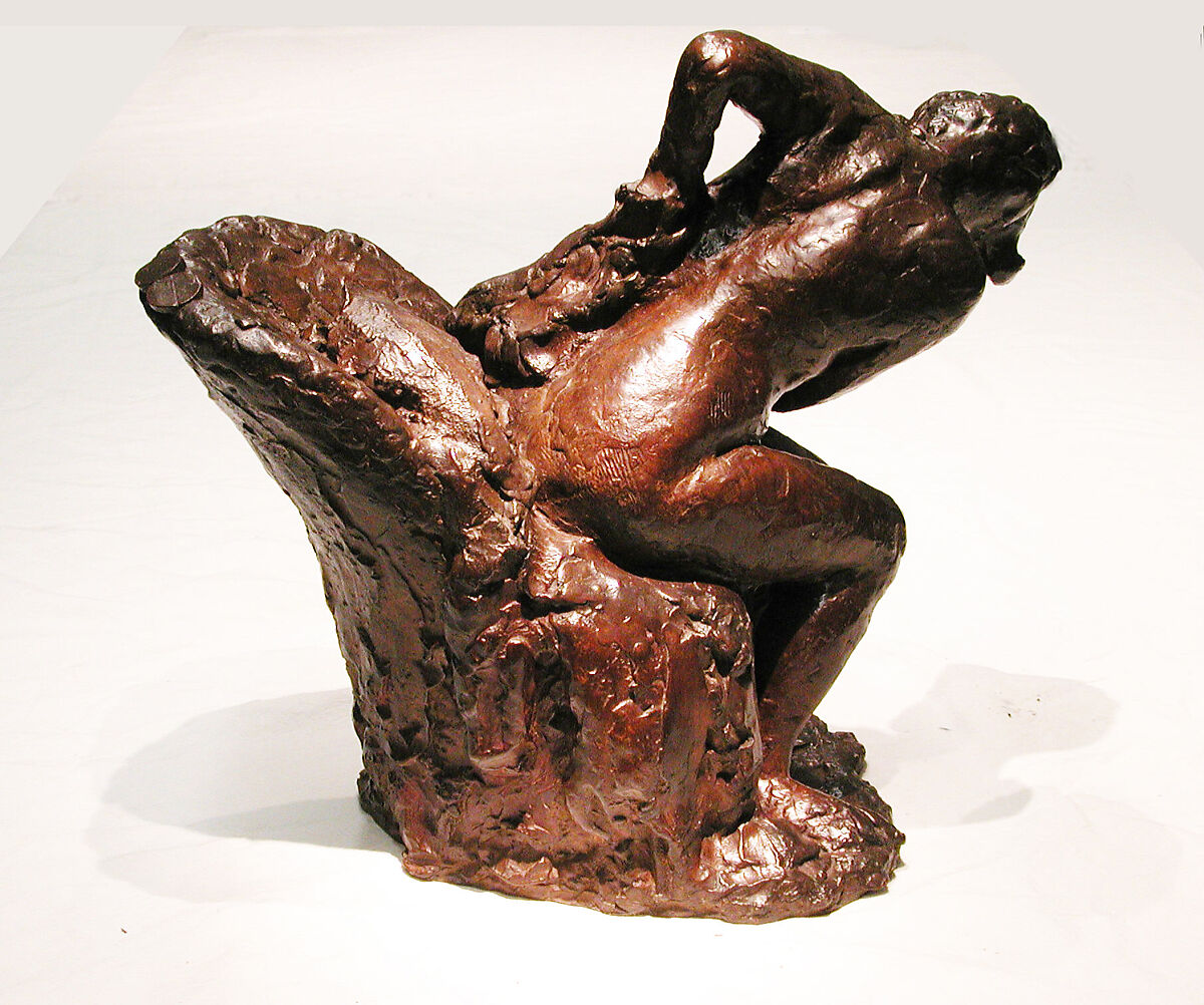 Seated Woman Wiping her Left Hip, Edgar Degas (French, Paris 1834–1917 Paris), Bronze, French