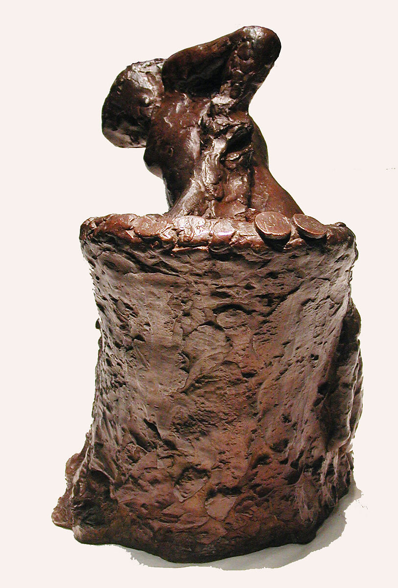 Seated Woman Wiping her Left Hip, Edgar Degas (French, Paris 1834–1917 Paris), Bronze, French