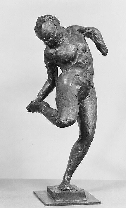 Dancer Looking at the Sole of Her Right Foot (First State), Edgar Degas (French, Paris 1834–1917 Paris), Bronze, French