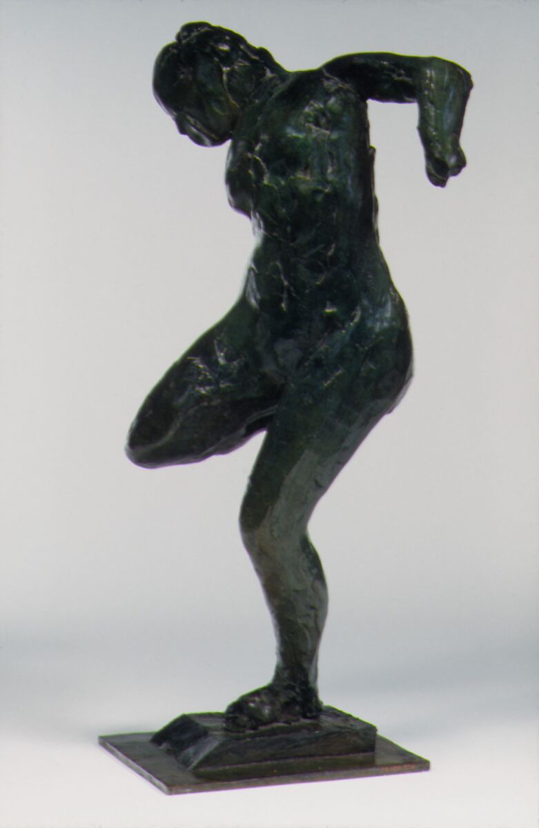 Dancer Looking at the Sole of Her Right Foot (First State), Edgar Degas (French, Paris 1834–1917 Paris), Bronze, French