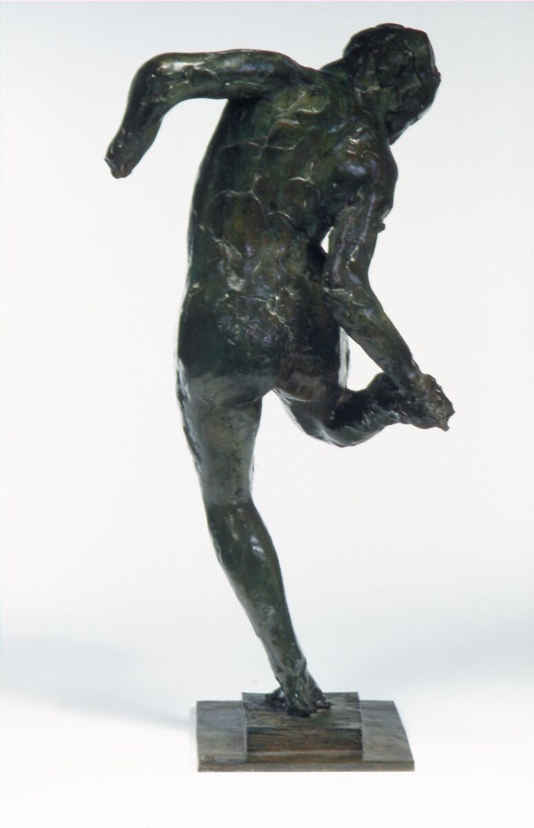 Dancer Looking at the Sole of Her Right Foot (First State), Edgar Degas (French, Paris 1834–1917 Paris), Bronze, French