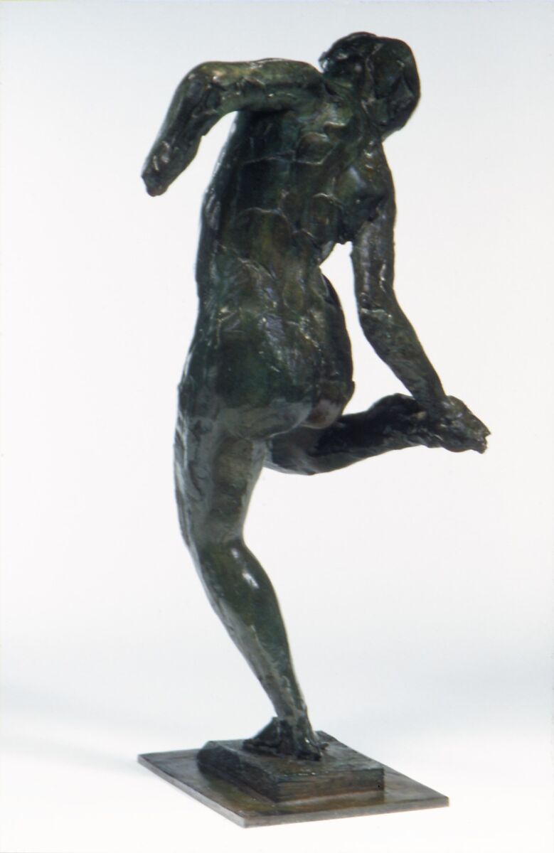 Dancer Looking at the Sole of Her Right Foot (First State), Edgar Degas (French, Paris 1834–1917 Paris), Bronze, French