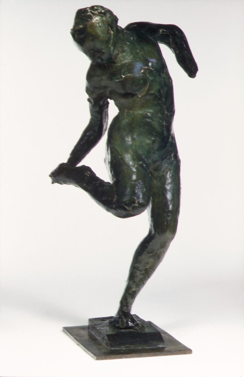 Dancer Looking at the Sole of Her Right Foot (First State), Edgar Degas (French, Paris 1834–1917 Paris), Bronze, French