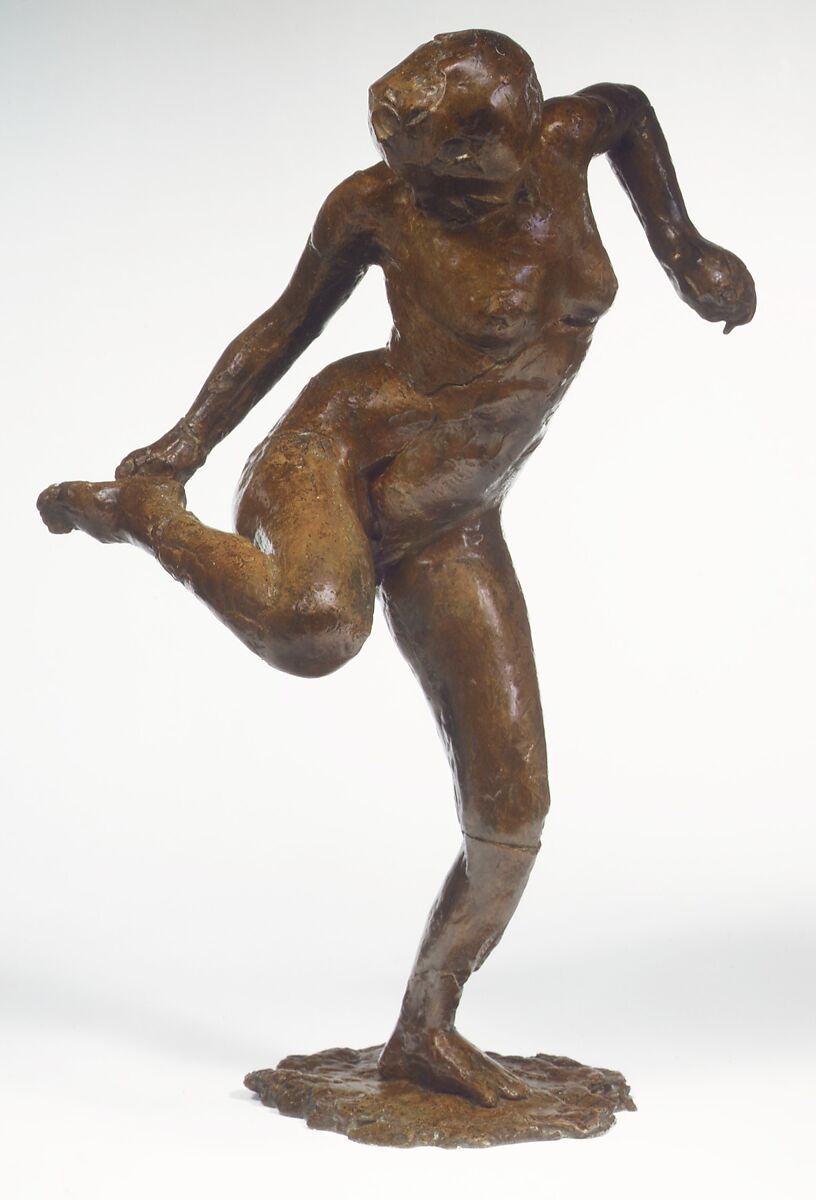 Dancer Looking at the Sole of Her Right Foot (Third State), Edgar Degas (French, Paris 1834–1917 Paris), Bronze, French 