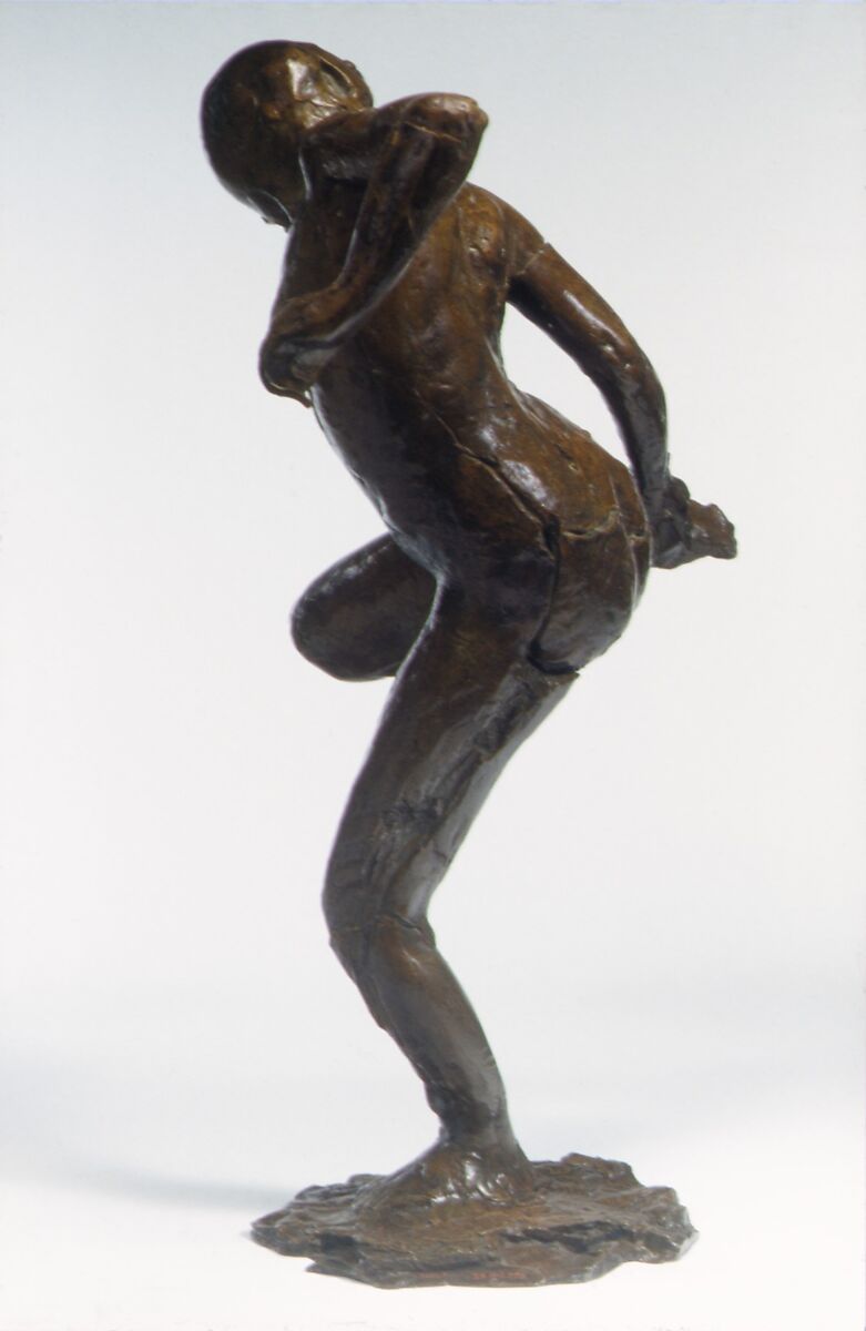 Dancer Looking at the Sole of Her Right Foot (Third State), Edgar Degas (French, Paris 1834–1917 Paris), Bronze, French