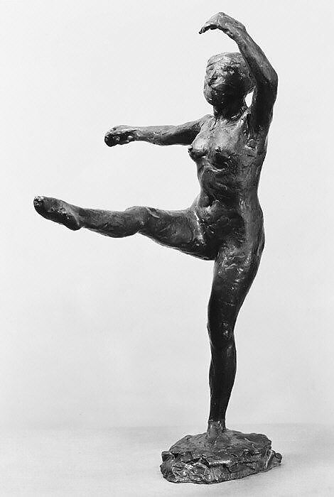Arabesque Devant, Edgar Degas (French, Paris 1834–1917 Paris), Bronze, French, Paris 