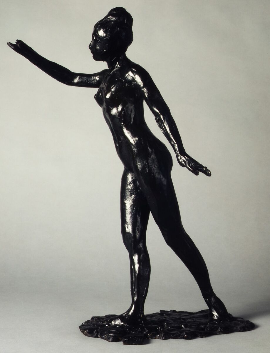 Image of 'Danseuse tirent son bras' (sculpture) by Degas, Edgar