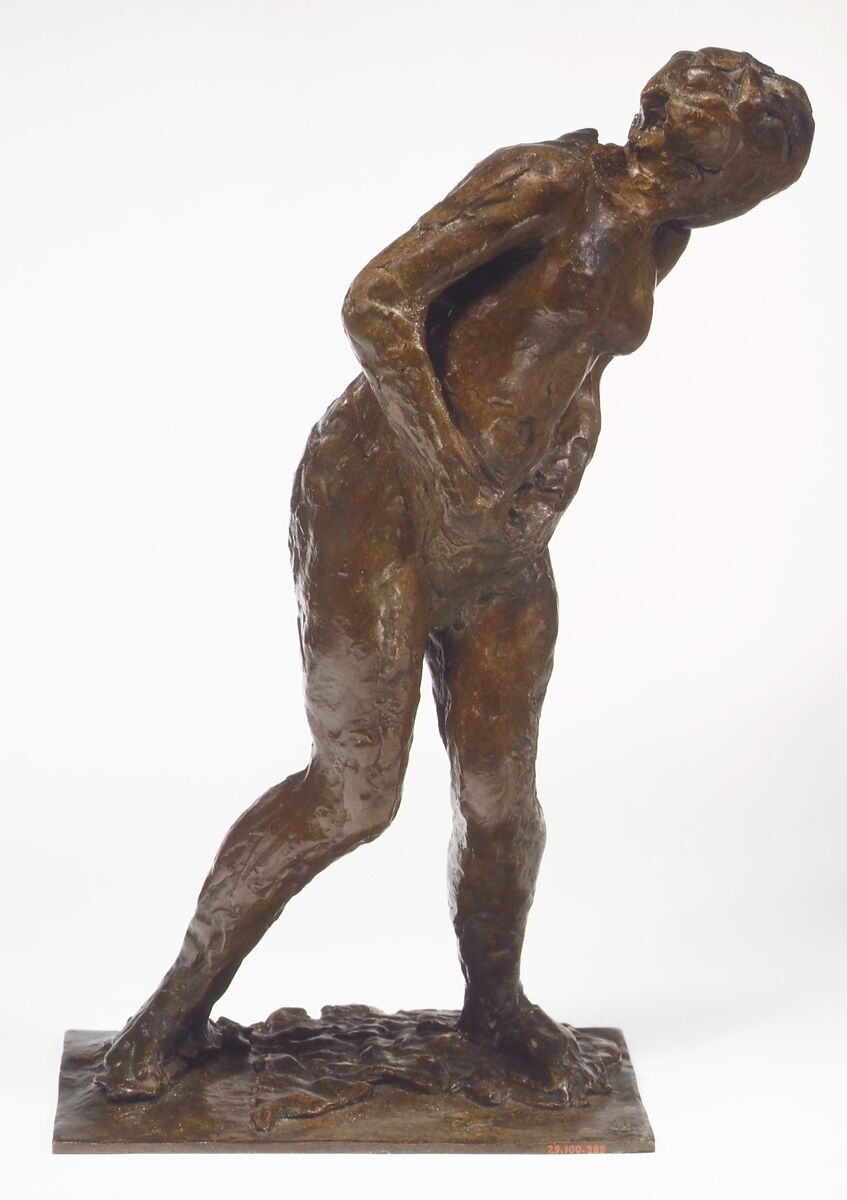 Woman Taken Unawares, Edgar Degas (French, Paris 1834–1917 Paris), Bronze, French 