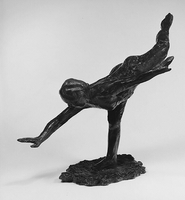 First Arabesque Penché, Edgar Degas (French, Paris 1834–1917 Paris), Bronze, French