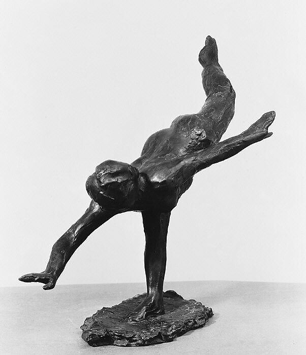 First Arabesque Penché, Edgar Degas (French, Paris 1834–1917 Paris), Bronze, French