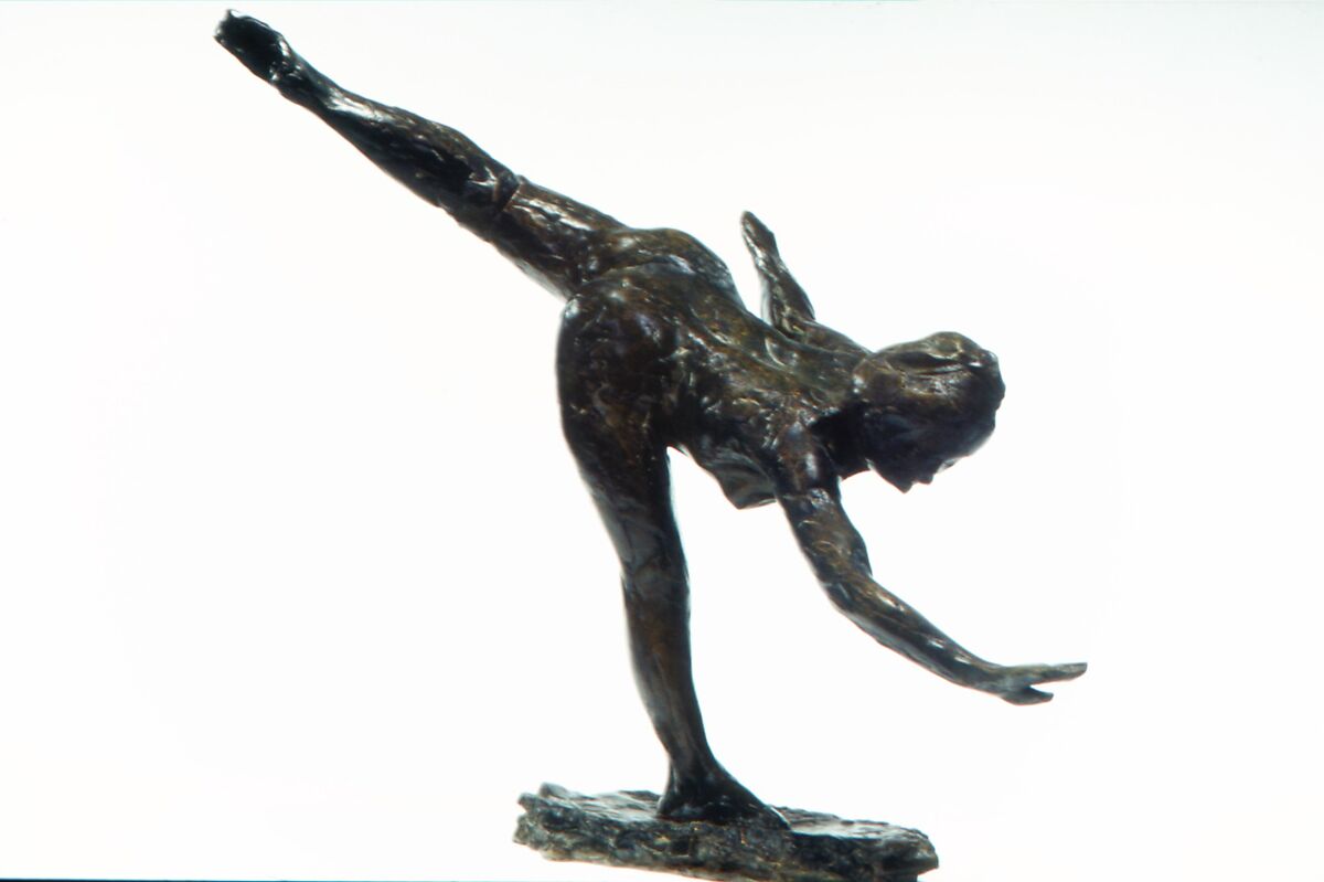 First Arabesque Penché, Edgar Degas (French, Paris 1834–1917 Paris), Bronze, French