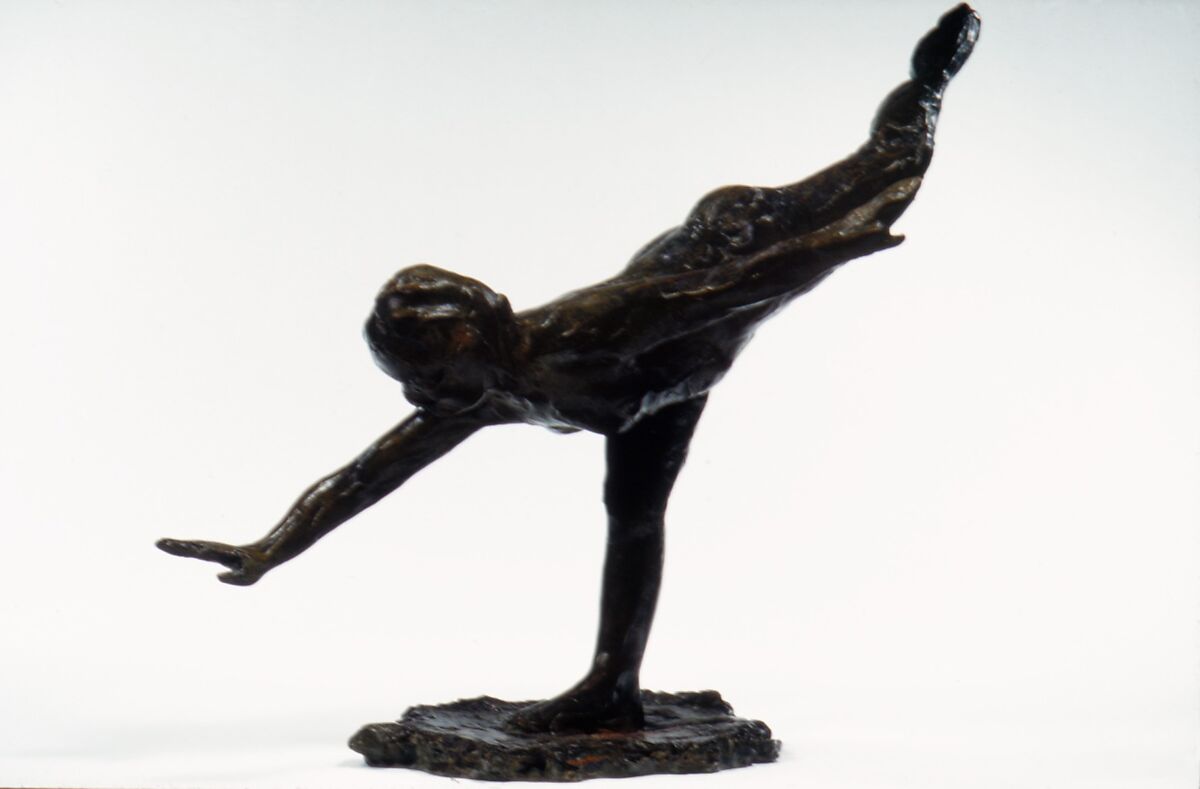 First Arabesque Penché, Edgar Degas (French, Paris 1834–1917 Paris), Bronze, French
