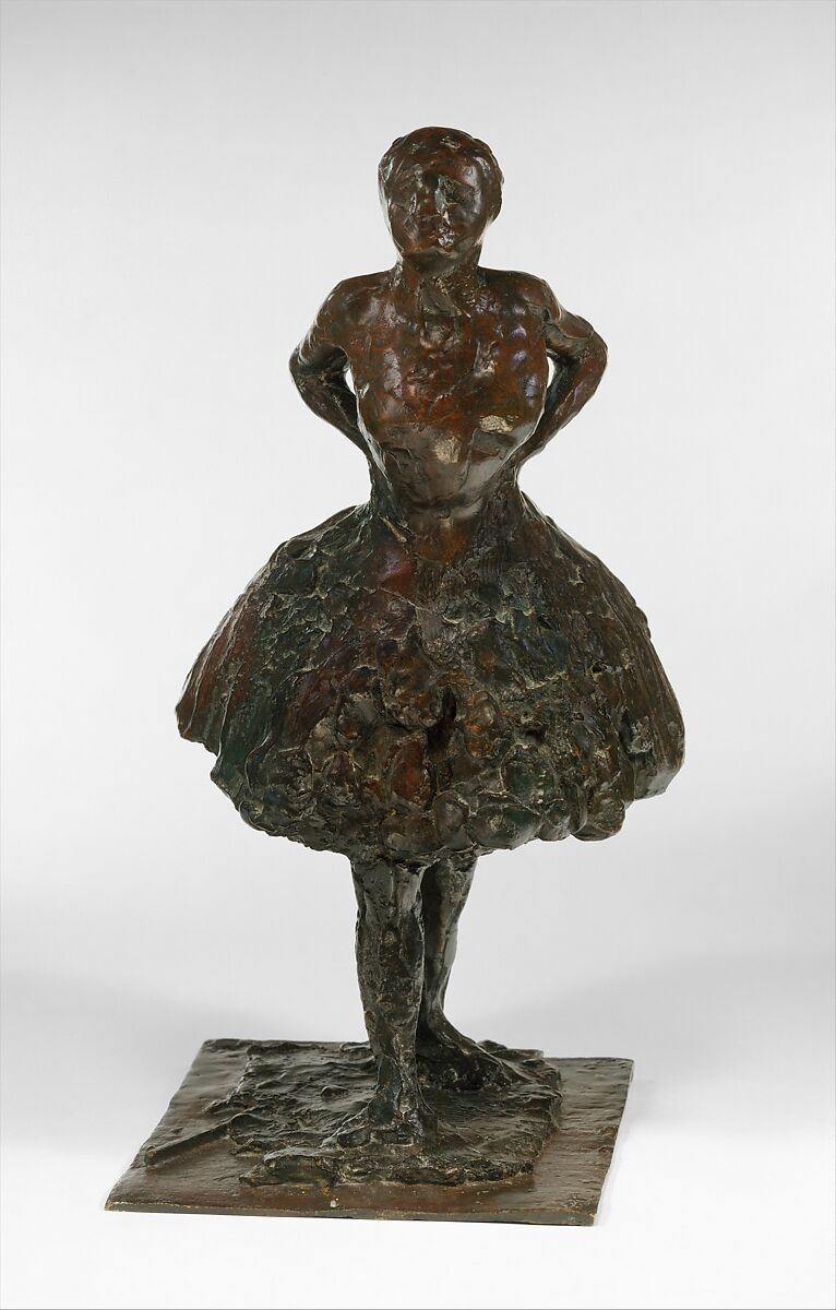 Danseuse debout, le bras droit levé (Standing dancer, right arm raised) by  Edgar Degas - Artvee