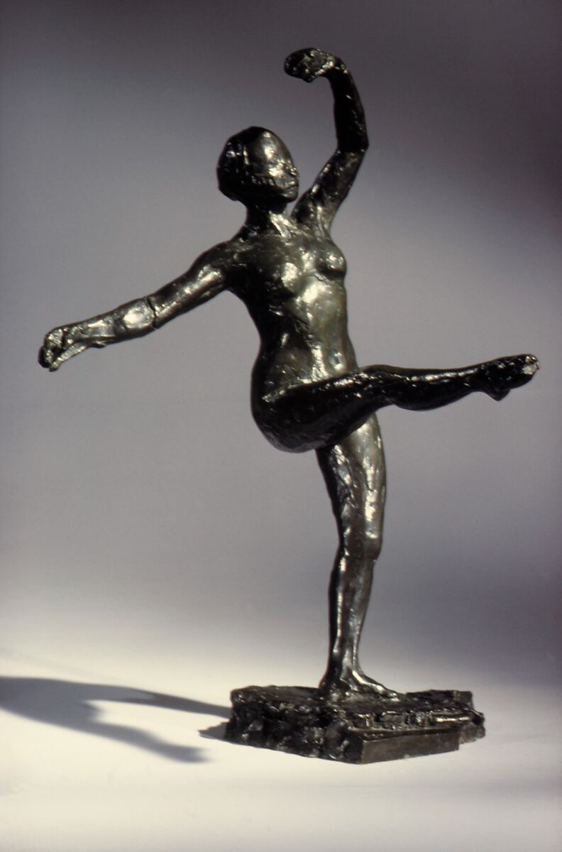 Arabesque Devant, Edgar Degas (French, Paris 1834–1917 Paris), Bronze, French 