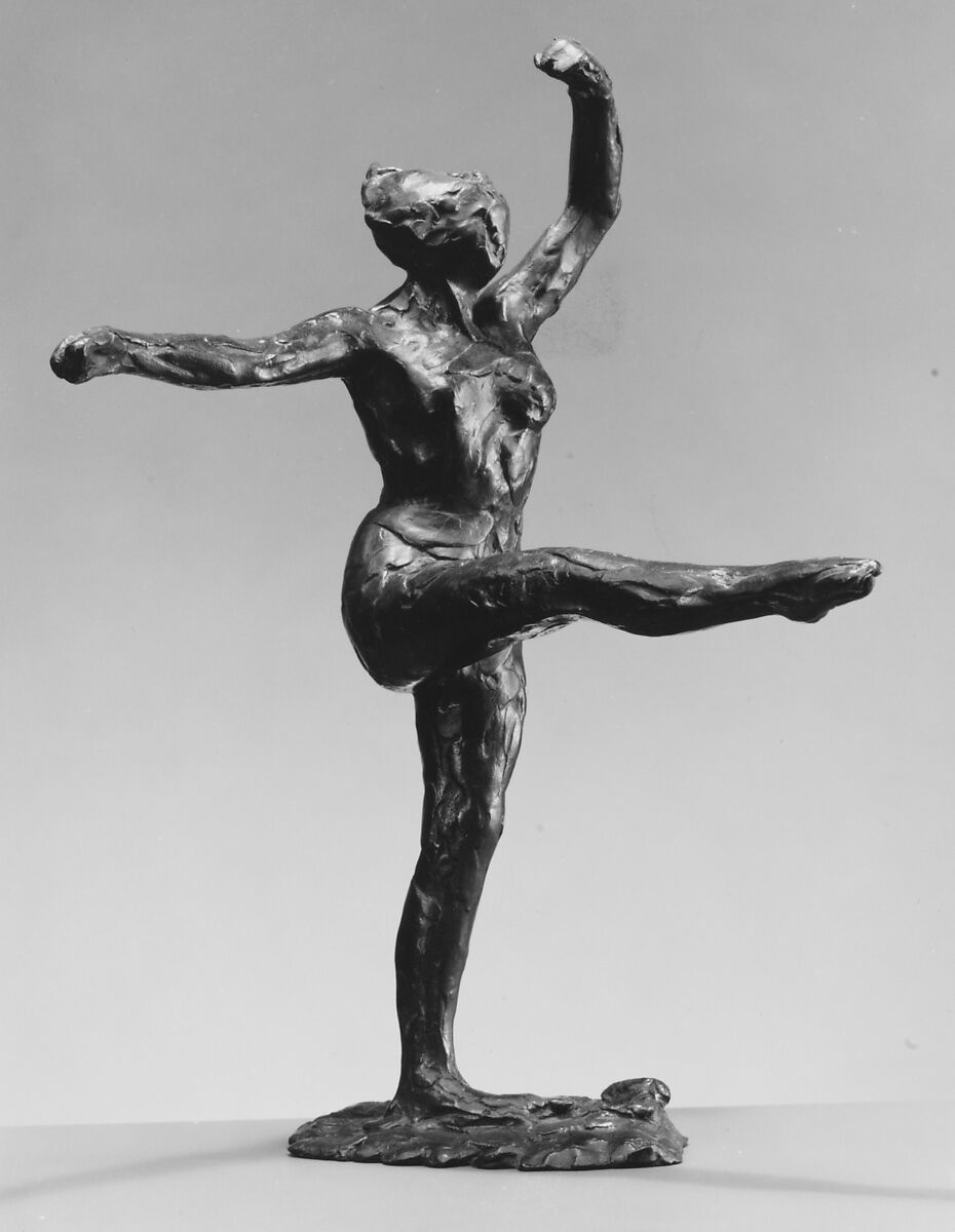 Arabesque Devant, Edgar Degas (French, Paris 1834–1917 Paris), Bronze, French