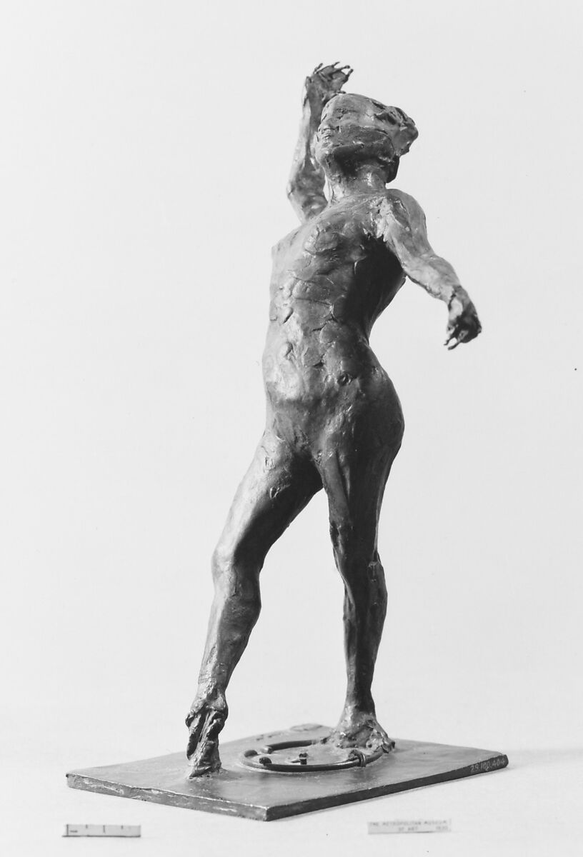 Dancer with Tambourine, Edgar Degas (French, Paris 1834–1917 Paris), Bronze, French 