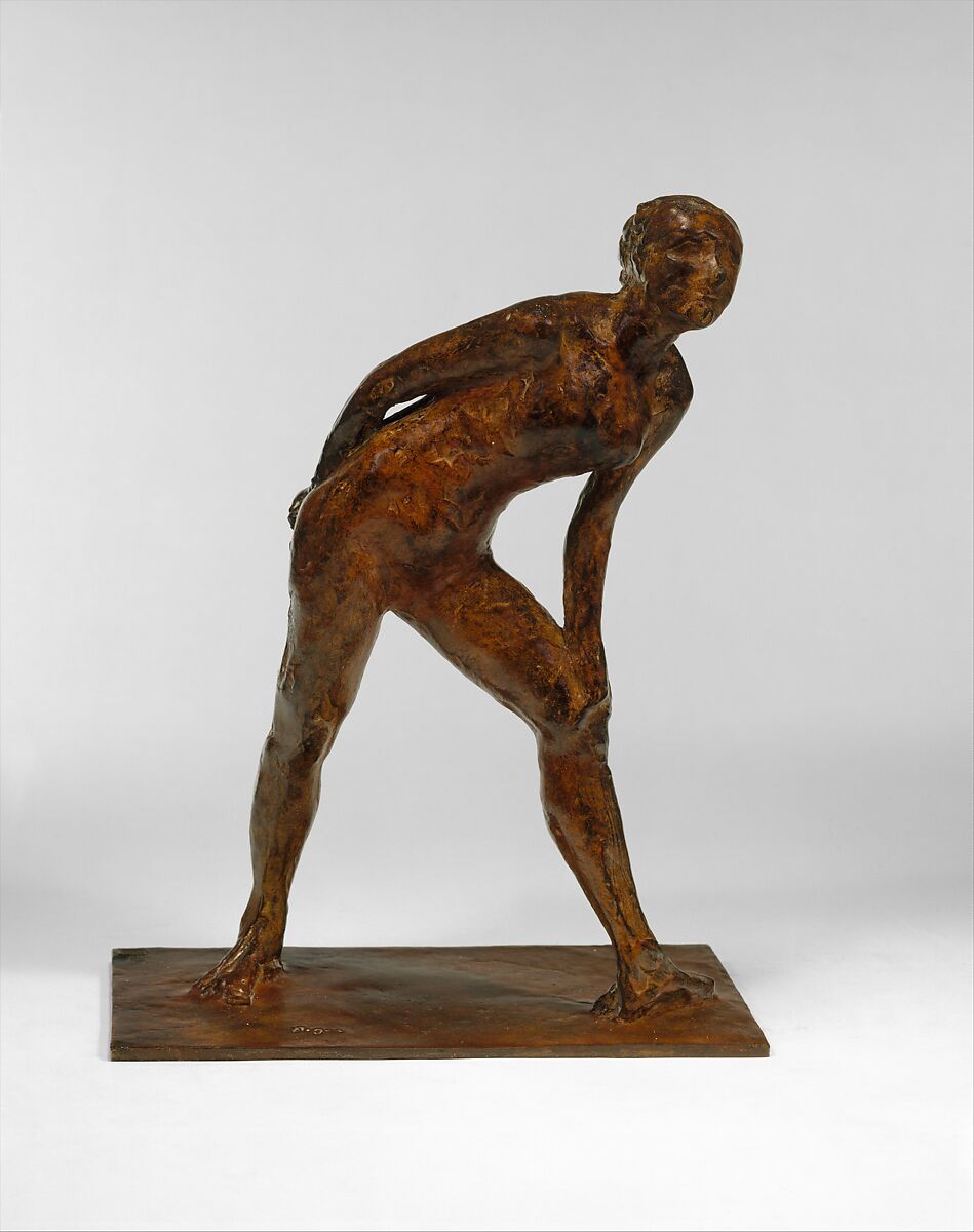 Image of 'Danseuse tirent son bras' (sculpture) by Degas, Edgar (1834-1917)