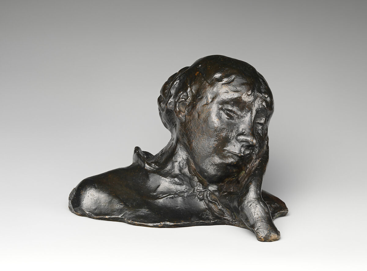 Portrait of a Woman (Mme Albert Bartholomé (?)), Edgar Degas (French, Paris 1834–1917 Paris), Bronze, French 