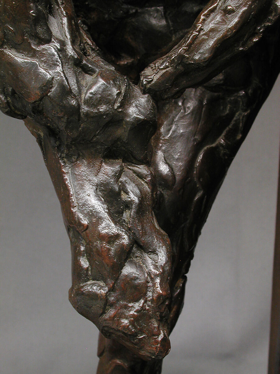 Dancer Putting on Her Stocking (First State), Edgar Degas (French, Paris 1834–1917 Paris), Bronze, French