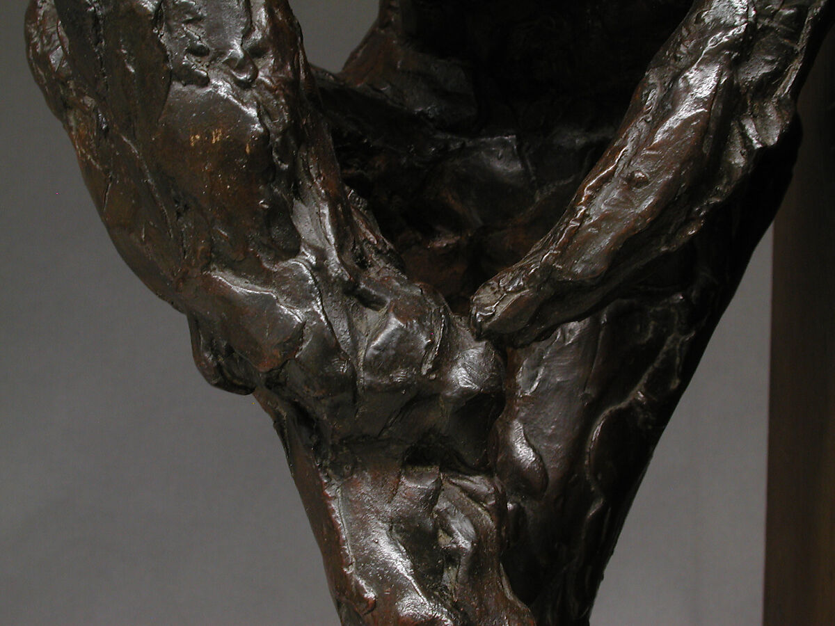 Dancer Putting on Her Stocking (First State), Edgar Degas (French, Paris 1834–1917 Paris), Bronze, French