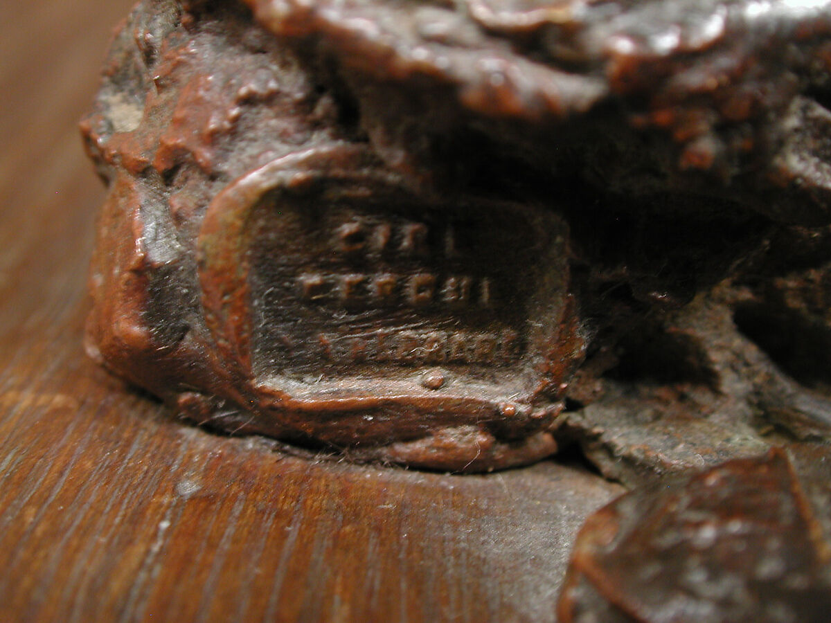 Dancer Putting on Her Stocking (First State), Edgar Degas (French, Paris 1834–1917 Paris), Bronze, French