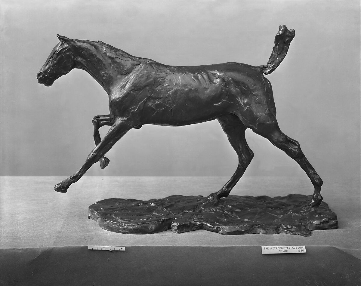 Horse Galloping on Right Foot, Edgar Degas  French, Bronze, French