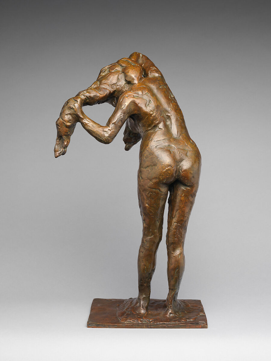 Woman Arranging her Hair, Edgar Degas (French, Paris 1834–1917 Paris), Bronze, French