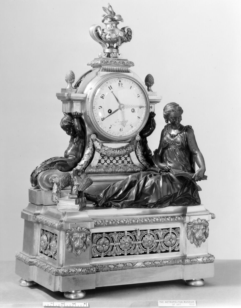 Clock, Clockmaker: Joseph Charles Paul Bertrand (master 1772–89), Bronze and gilt bronze, French, Paris 