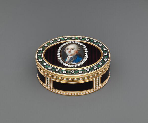 Snuffbox with portrait of Louis XVI (1754–1793), King of France