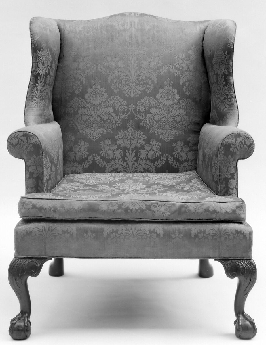 Wing chair, Mahogany, British