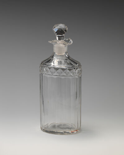 Liquor bottle with stopper (one of a pair)