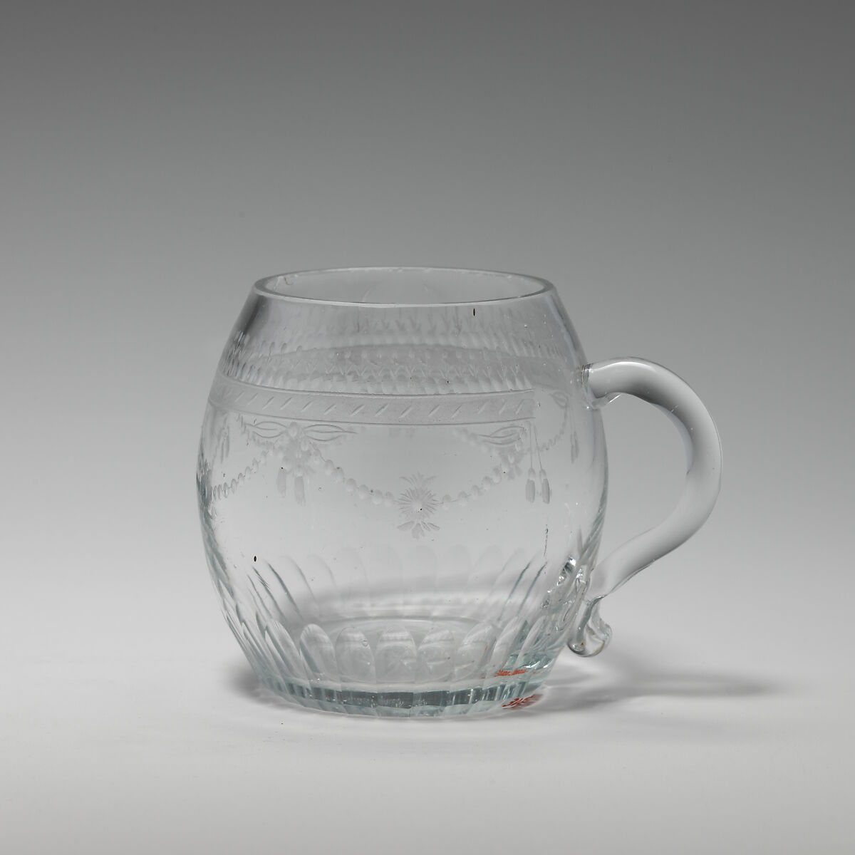 Punch cup (one of two), Glass, probably Irish 